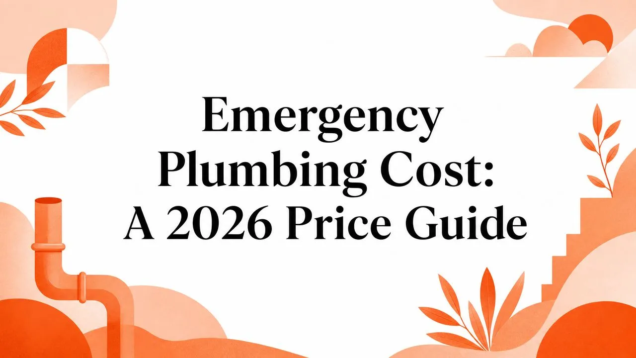 Emergency Plumbing Cost: A 2026 Price Guide